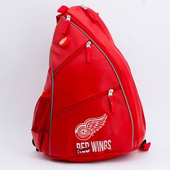 NHL Detroit Red Wings Faux Leather Backpack