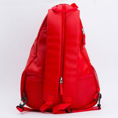 NHL Detroit Red Wings Faux Leather Backpack