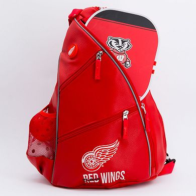 NHL Detroit Red Wings Faux Leather Backpack