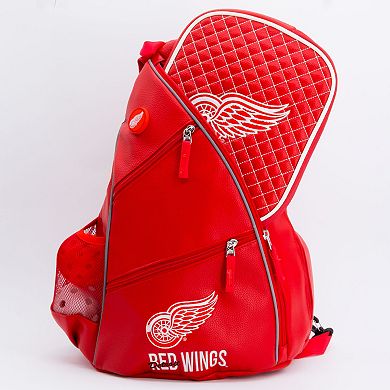 NHL Detroit Red Wings Faux Leather Backpack