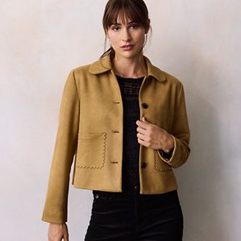 Women's LC Lauren Conrad Swing Faux Suede Swing Jacket