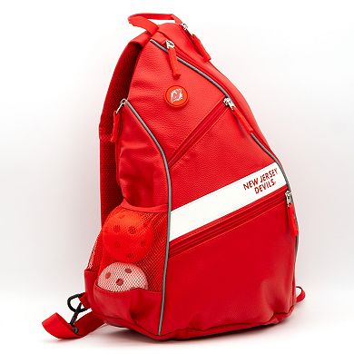 NHL New Jersey Devils Faux Leather Backpack