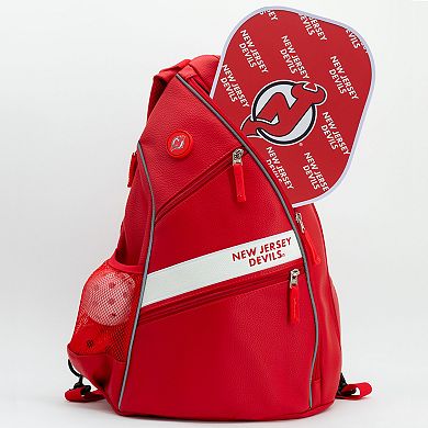 NHL New Jersey Devils Faux Leather Backpack