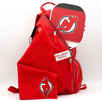 NHL New Jersey Devils Faux Leather Backpack