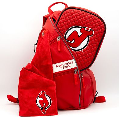 NHL New Jersey Devils Faux Leather Backpack