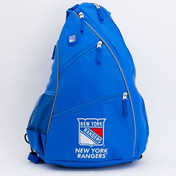 NHL New York Rangers Logo Faux Leather Backpack