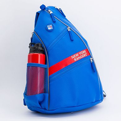 NHL New York Rangers Faux Leather Backpack