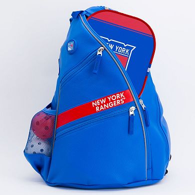 NHL New York Rangers Faux Leather Backpack