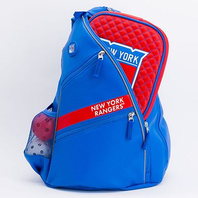 NHL New York Rangers Faux Leather Backpack