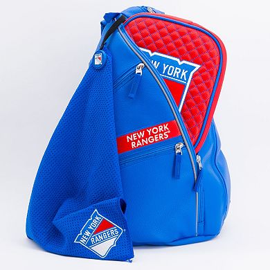 NHL New York Rangers Faux Leather Backpack