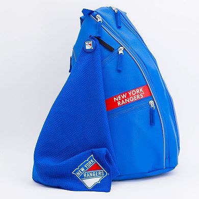 NHL New York Rangers Faux Leather Backpack