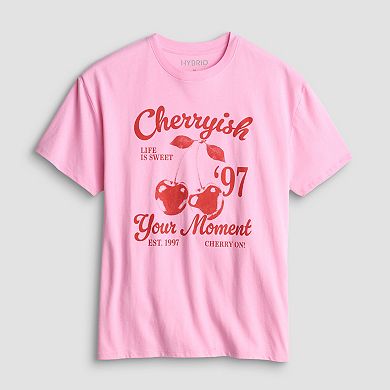 Juniors' Y2K Capsule Cherryish Every Moment Graphic Tee