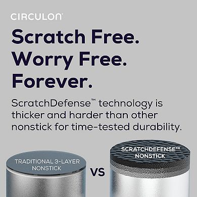 Circulon® 9.5-Inch (3.2-Qt) ScratchDefense Nonstick Infinity Pan