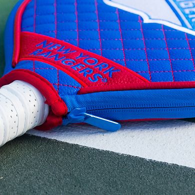NHL New York Rangers Quilted Pickleball Paddle Cover