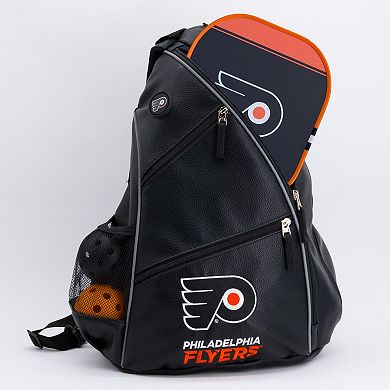 NHL Philadelphia Flyers Logo Faux Leather Backpack