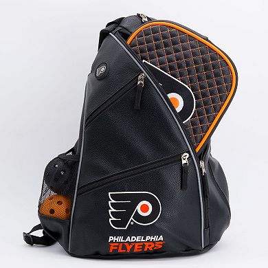 NHL Philadelphia Flyers Logo Faux Leather Backpack