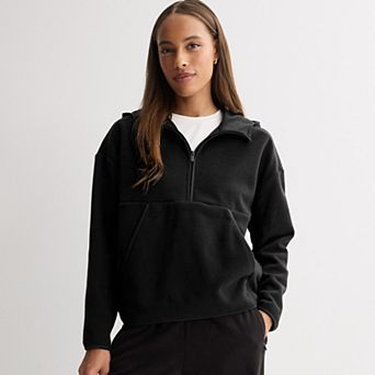 Women's Tek Gear® Micro Fleece Half-Zip Hooded Pullover