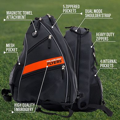 NHL Philadelphia Flyers Faux Leather Backpack