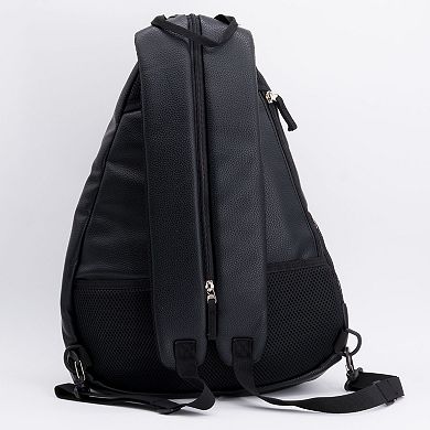 NHL Pittsburgh Penguins Logo Faux Leather Backpack