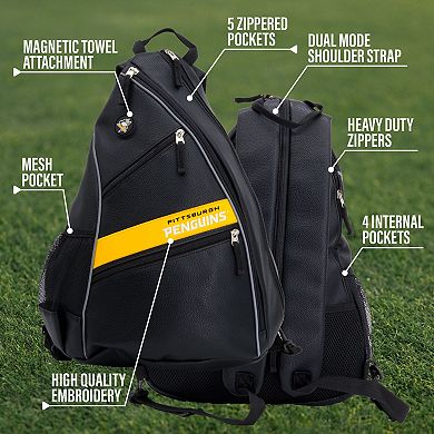 NHL Pittsburgh Penguins Faux Leather Backpack