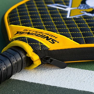NHL Pittsburgh Penguins Quilted Pickleball Paddle Cover
