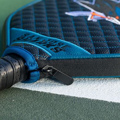 NHL San Jose Sharks Quilted Pickleball Paddle Cover