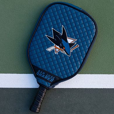 NHL San Jose Sharks Quilted Pickleball Paddle Cover