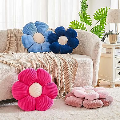 14.9" Flower Pillow Cute Decorative Throw Pillows