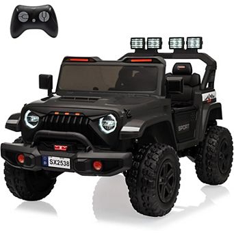 24V 2 Seater Kids Ride On Truck, 4WD Electric Toy, Remote Control