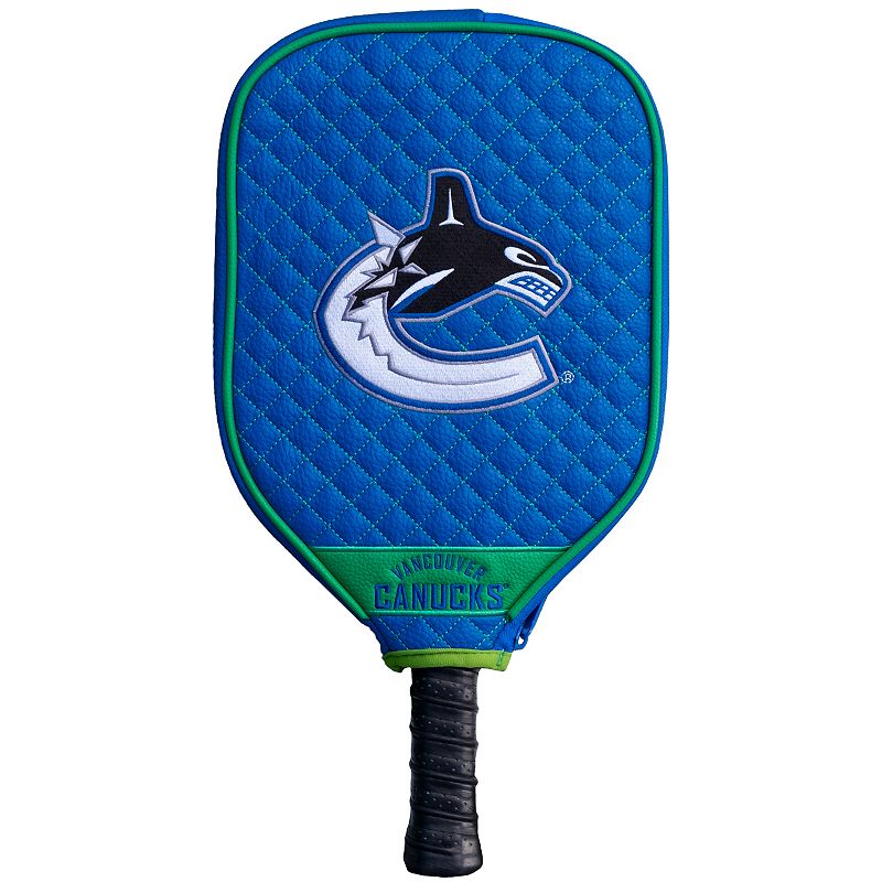 NHL Vancouver Canucks Quilted Pickleball Paddle Cover, Blue
