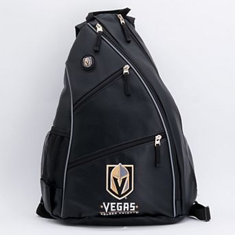 NHL Vegas Golden Knights Logo Faux Leather Backpack