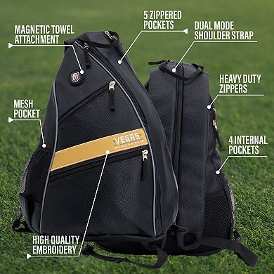 NHL Vegas Golden Knights Faux Leather Backpack