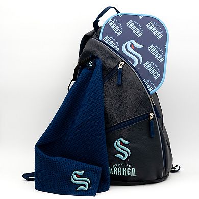 NHL Seattle Kraken Faux Leather Backpack