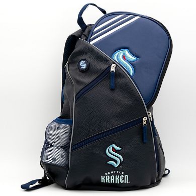 NHL Seattle Kraken Faux Leather Backpack