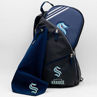 NHL Seattle Kraken Faux Leather Backpack