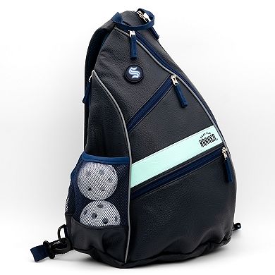NHL Seattle Kraken Faux Leather Backpack