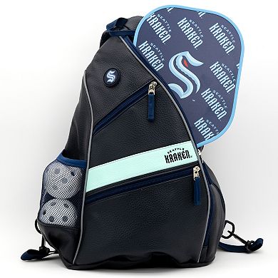 NHL Seattle Kraken Faux Leather Backpack