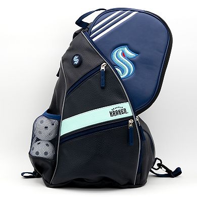 NHL Seattle Kraken Faux Leather Backpack