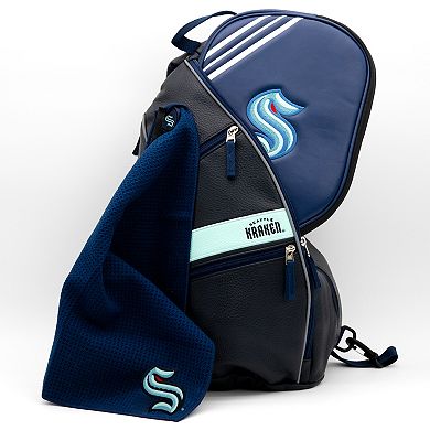NHL Seattle Kraken Faux Leather Backpack