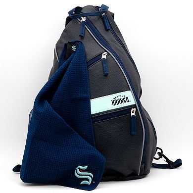 NHL Seattle Kraken Faux Leather Backpack