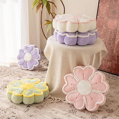 13.7" Flower Decorative Throw Pillow Home Decor