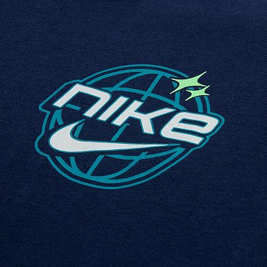 Kids 4-7 Nike Y2K Globe Long Sleeve Oversized T-shirt