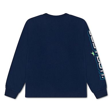 Kids 4-7 Nike Y2K Globe Long Sleeve Oversized T-shirt