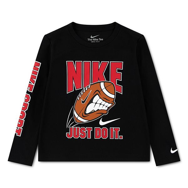 Boys 4-7 Nike Dri-FIT Football Long Sleeve Graphic Tee