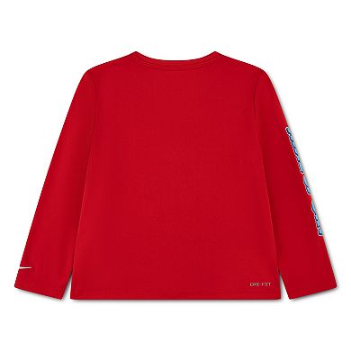 Boys 4-7 Nike Sport Dri-FIT Baseball Long Sleeve Graphic Tee