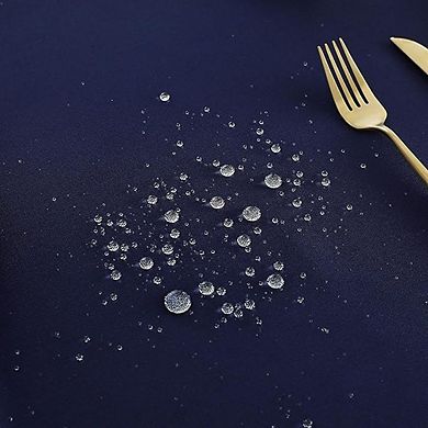 Heavy-Duty Polyester Tablecloth, Waterproof, Wrinkle-Free, Spillproof, Washable