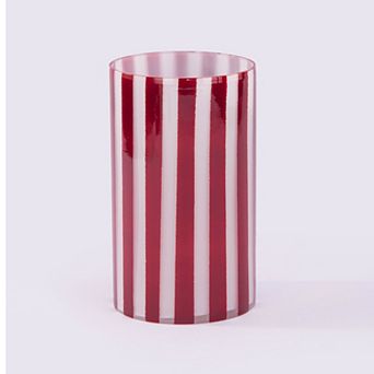 Americana Beautiful Tall Striped Candle Holder
