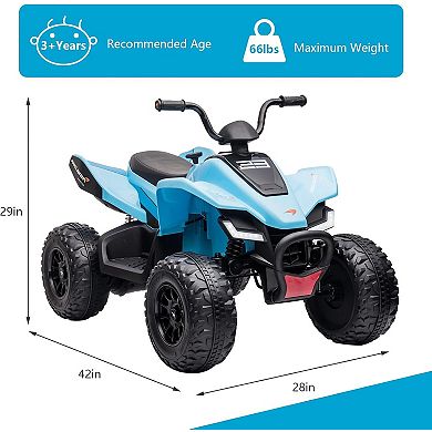 12V Kids Ride On Tractor with Trailer, Remote Control, Outdoor Toy