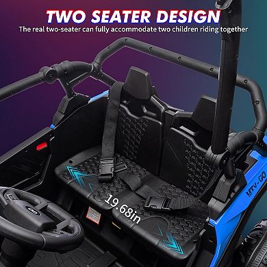 24V 2-Seater Kids Electric Off-Road UTV, Powerful Motors