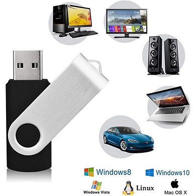 16GB USB Flash Drive 10 Pack USB 2.0 Memory Stick Thumb Drives Assorted Colors